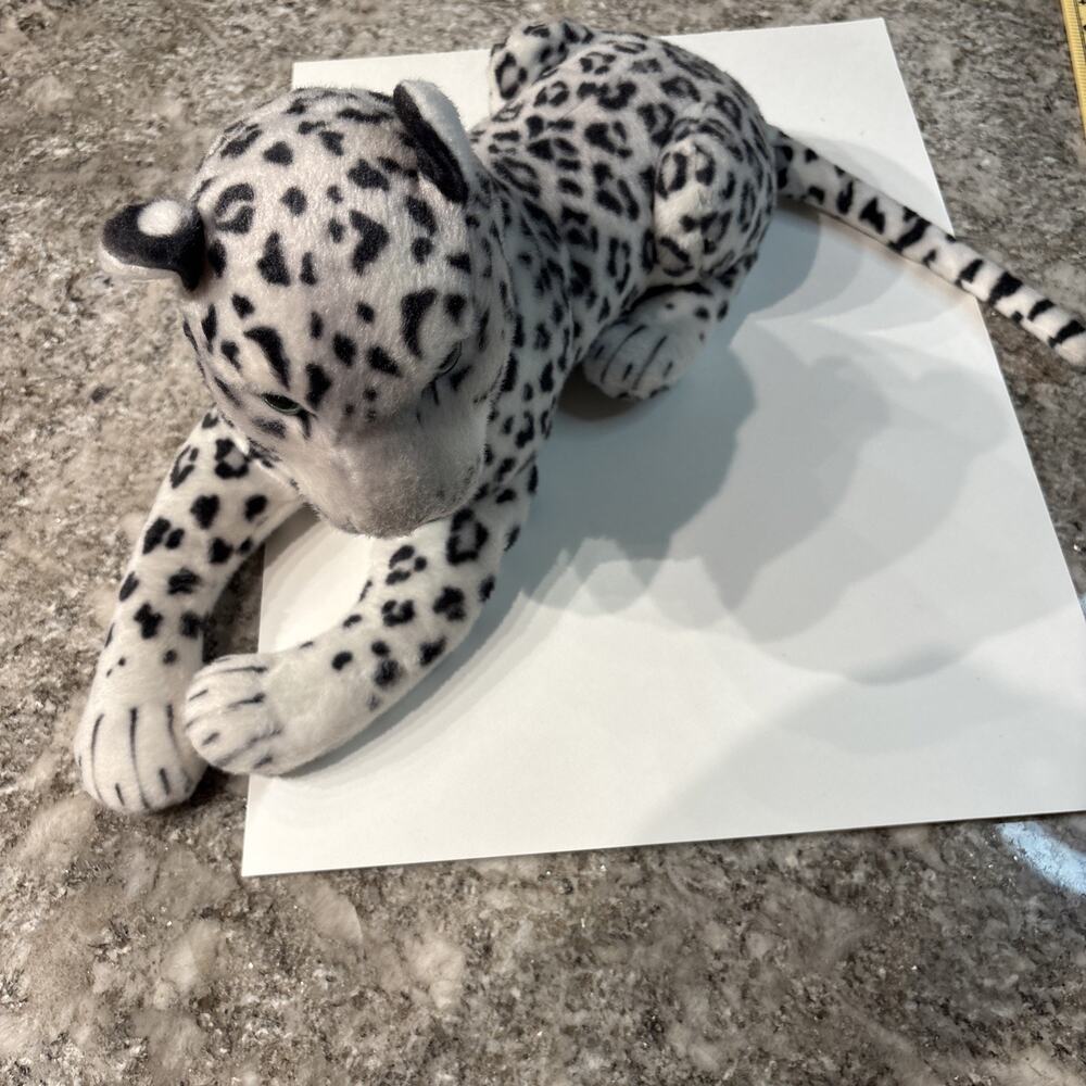 TigerHart Toys Sinovia The Snow Leopard 17 Inch Realistic Stuffed Animal Plush